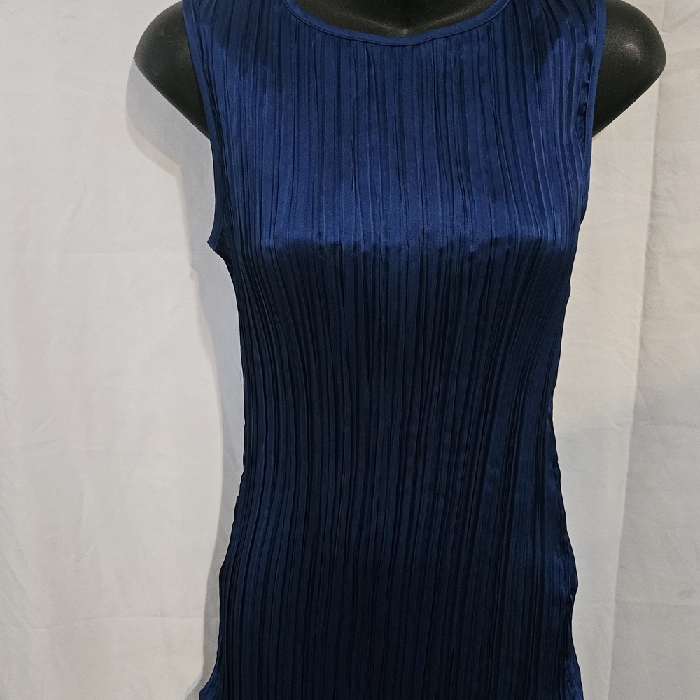 #112 Kate & Mallory Blue Sleeveless Blouse